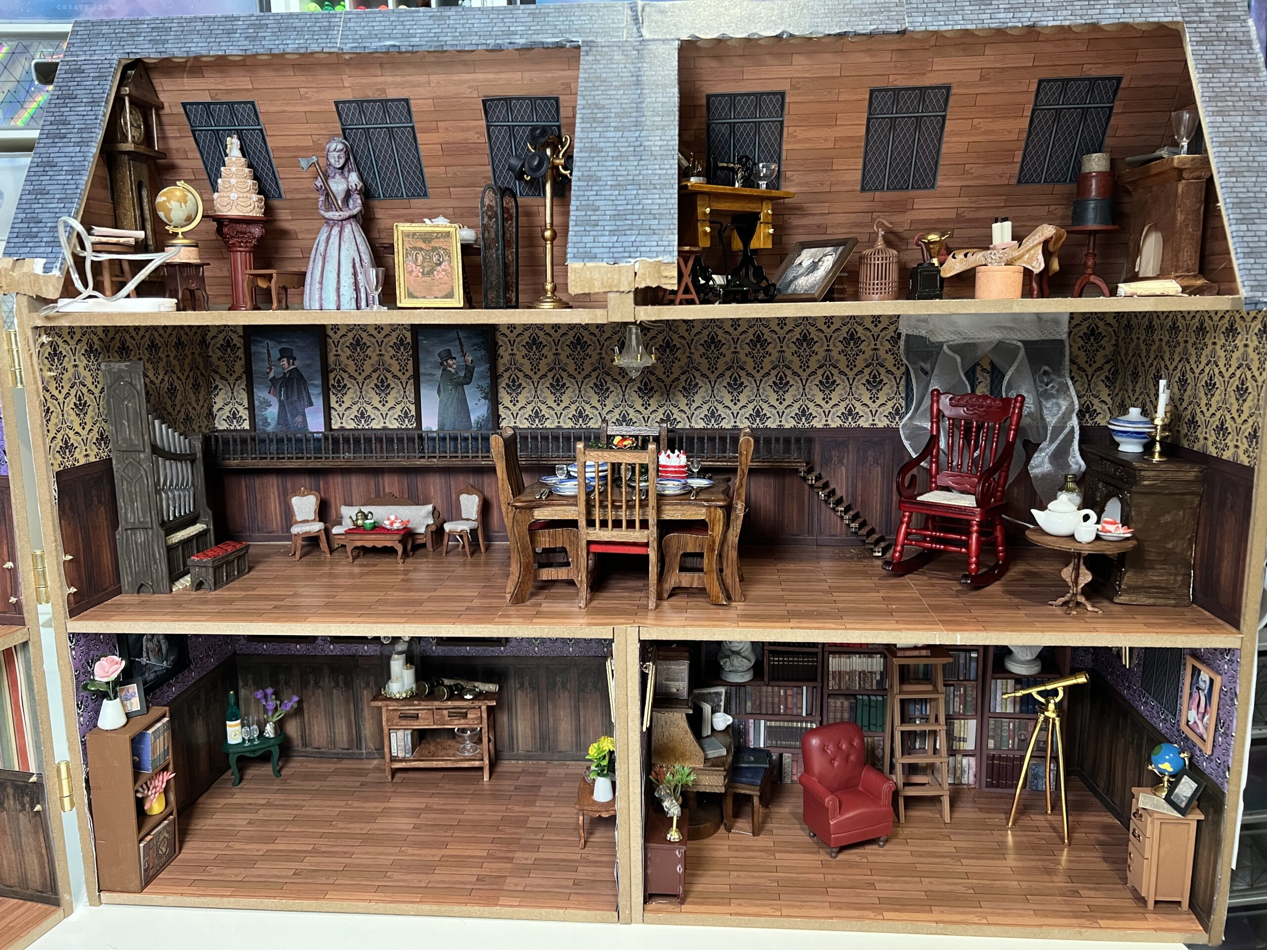 The Quest to Build the Haunted Mansion Dollhouse…Mostly Complete